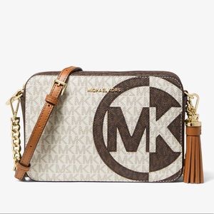 Michael Kors Signature Logo Crossbody Camera Bag